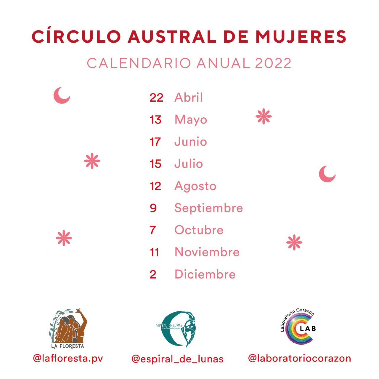 Calendario círculos 2022
